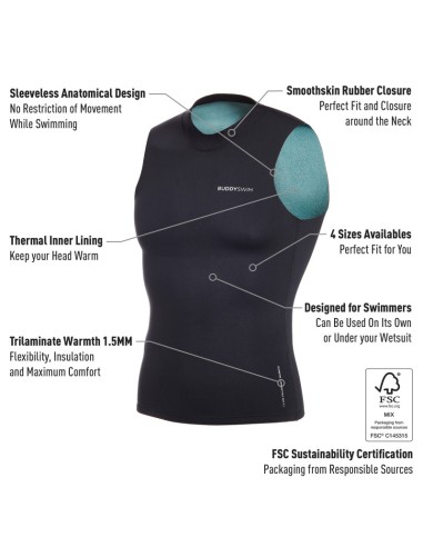 Buddyswim Chaleco Neopreno... Buddyswim Chaleco Neopreno...