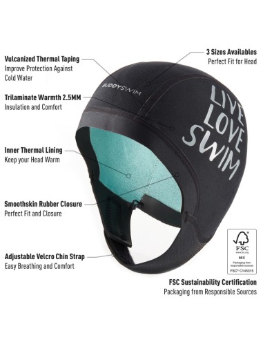 Buddyswim Gorro Neopreno Trilaminate... Buddyswim Gorro Neopreno Trilaminate...