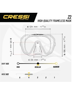 Cressi Máscara Z2 Blanca 2