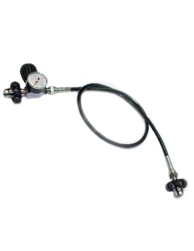 Gas equalizer with pressure gauge