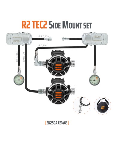 Tecline Conjunto Sidemount R2 TEC2 Tecline Conjunto Sidemount R2 TEC2
