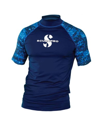 Scubapro Rash Guard Manga Corta Azul... Scubapro Rash Guard Manga Corta Azul...